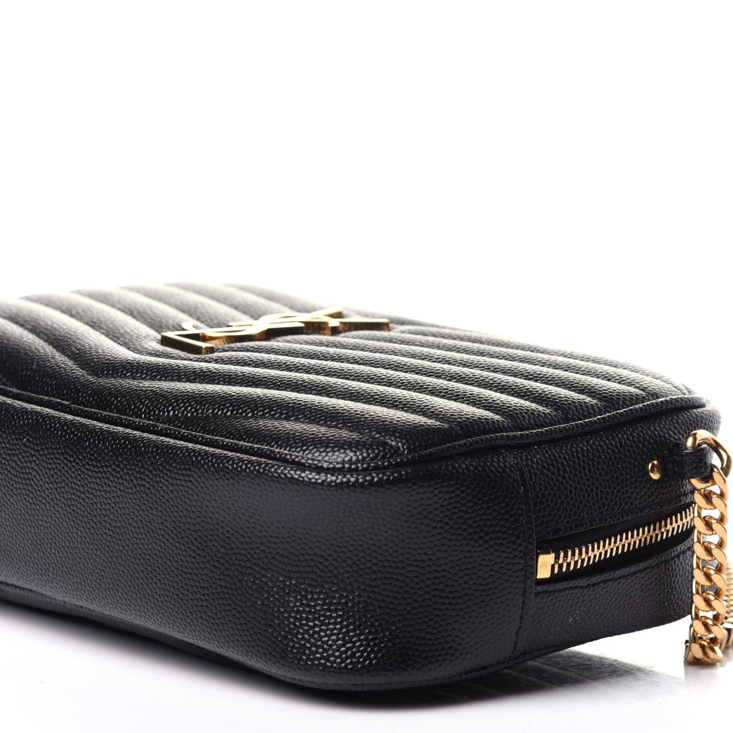 Grain De Poudre Matelasse Monogram Mini Lou Camera Bag Black