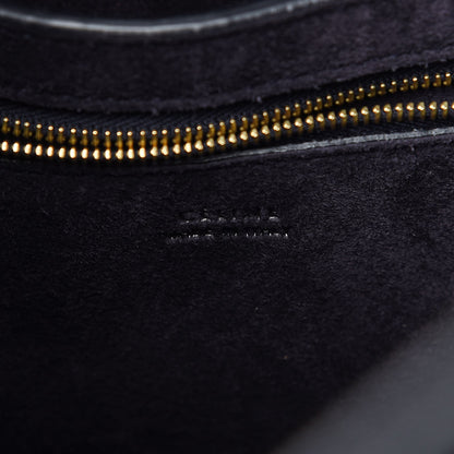 Celine Soft Grained Calfskin Sangle Bucket Bag Navy Blue 7 of 8