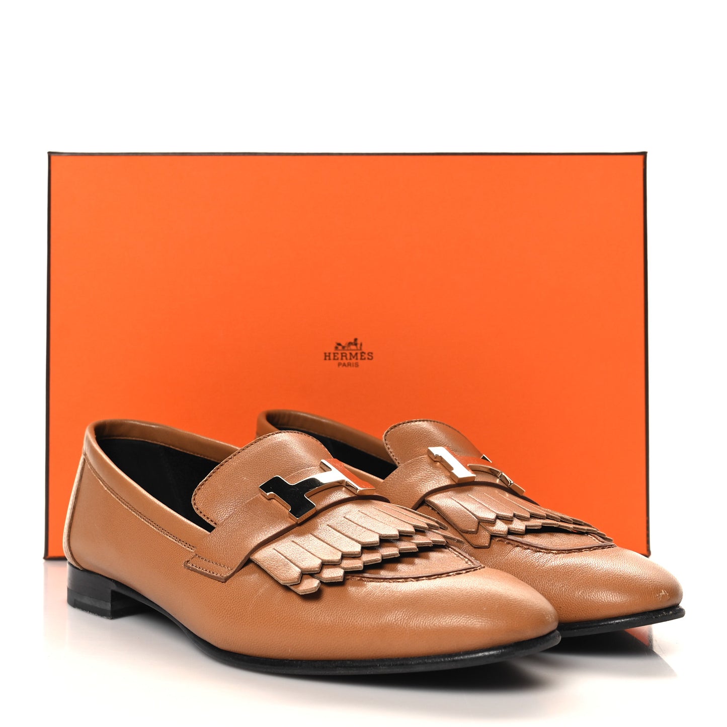 Goatskin Womens Royal Loafers 38 Naturel