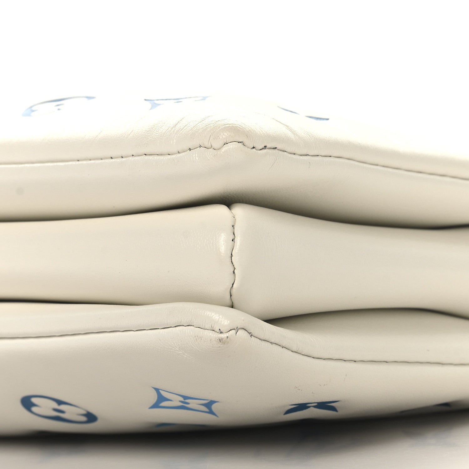 Louis Vuitton Lambskin Embossed Monogram Tricolor By The Pool Coussin PM White Blue 10 of 10