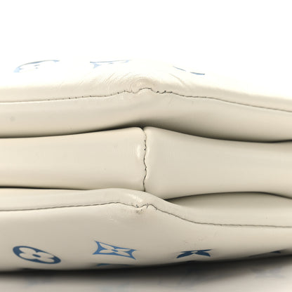 Louis Vuitton Lambskin Embossed Monogram Tricolor By The Pool Coussin PM White Blue 10 of 10