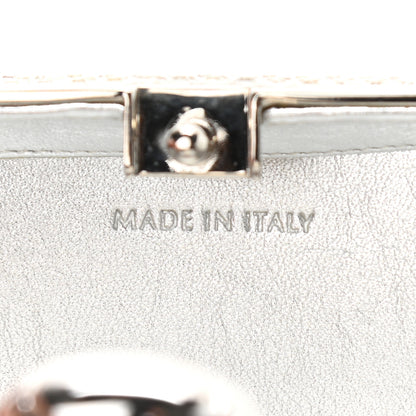 Judith Leiber Crystal Minaudiere Clutch Black Silver 6 of 10