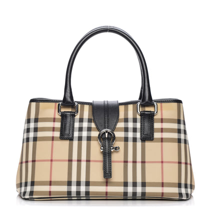 Burberry House Check Buckle Tote Black 1 of 12
