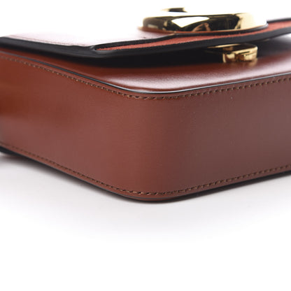 Chloe Shiny Calfskin Suede Mini C Bag Sepia Brown 9 of 10