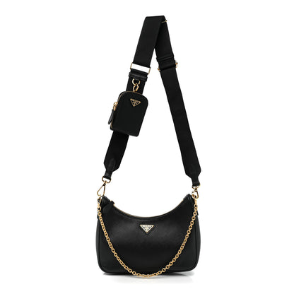 Prada Saffiano Lux Re-Edition 2005 Shoulder Bag Black 1 of 7