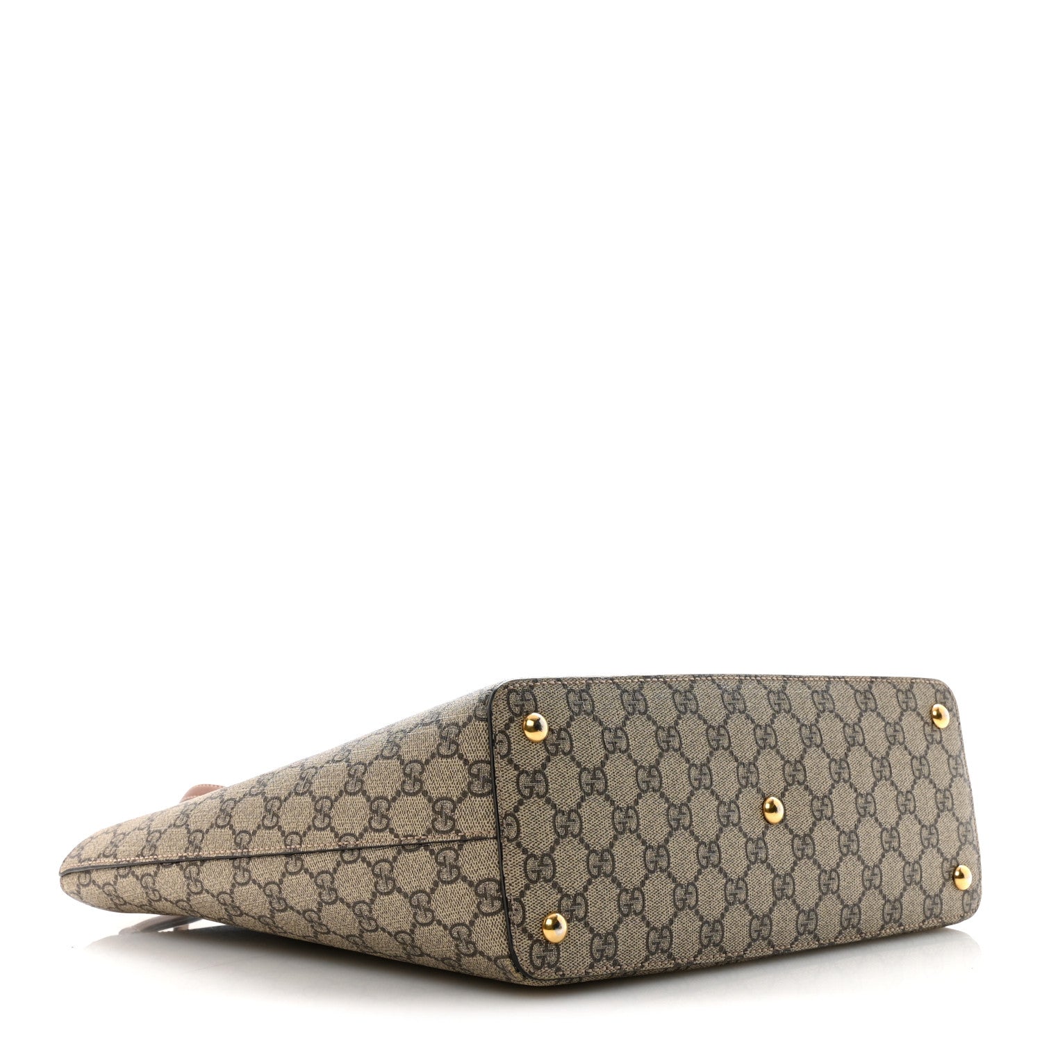 Gucci GG Supreme Monogram Medium Zippered Bucket Tote Beige Tuscany 4 of 10