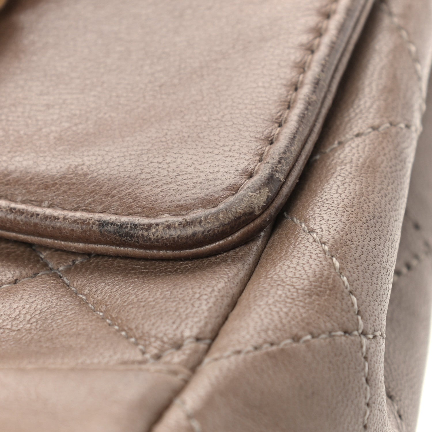 Chanel Lambskin Quilted Small Single Flap Dark Beige 18 of 19