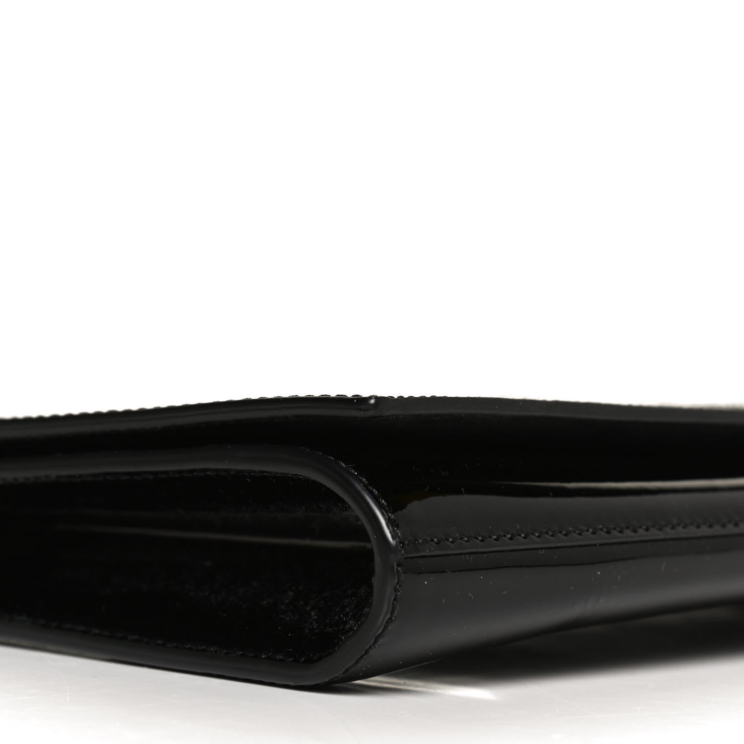 Saint Laurent Patent Monogram Large Belle De Jour Clutch Black 8 of 10