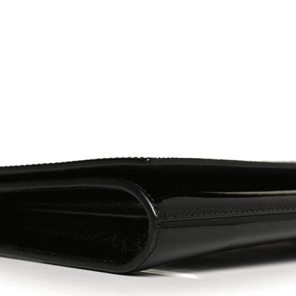Saint Laurent Patent Monogram Large Belle De Jour Clutch Black 8 of 10