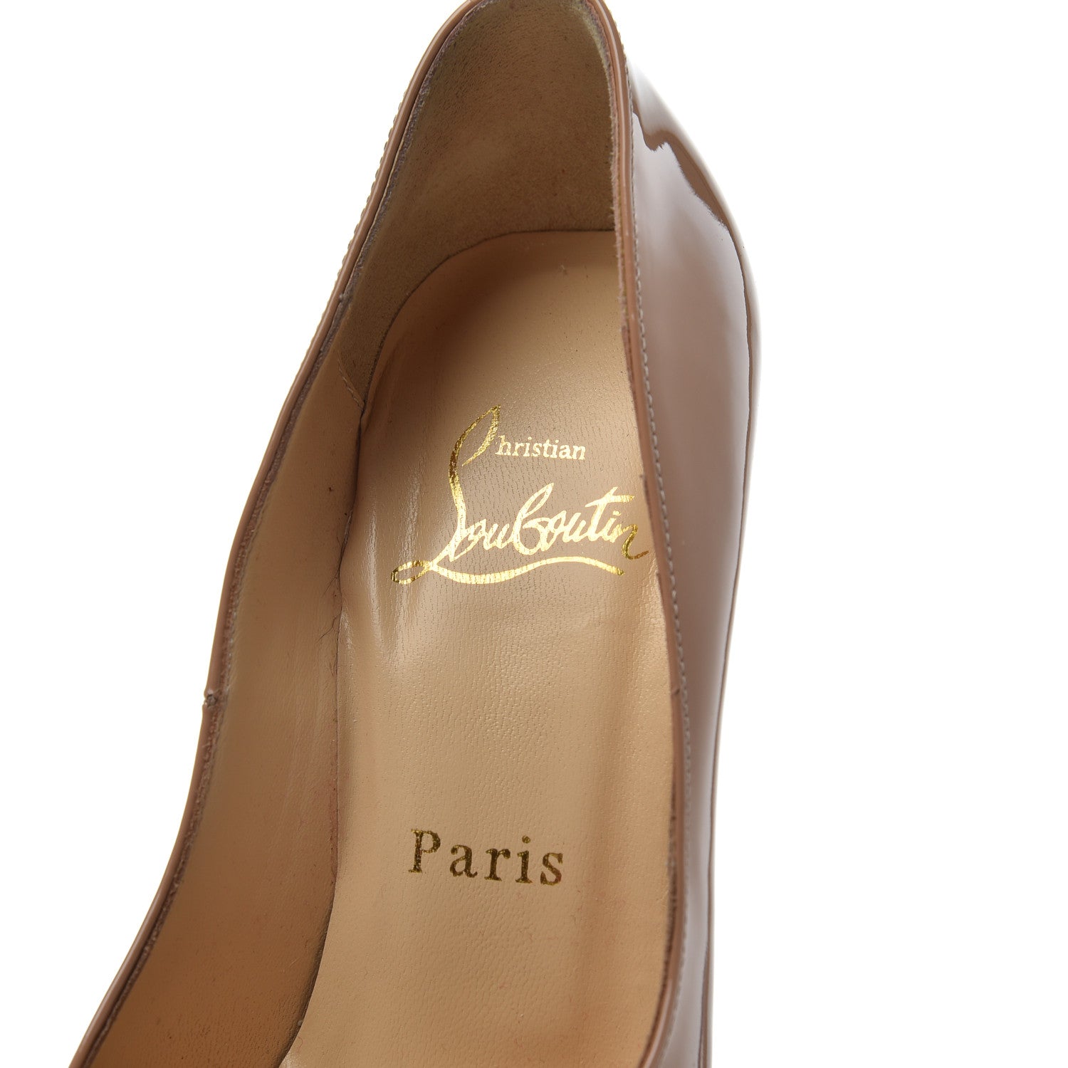Christian Louboutin Patent Highness 160 Pumps 35.5 Nude 6 of 17
