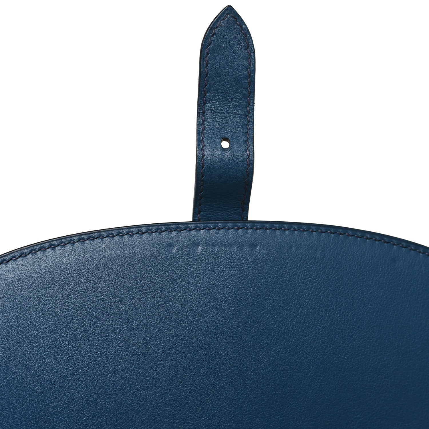 Hermes Swift Wicker Picnic Fishing Bag Bleu de Prusse 9 of 9