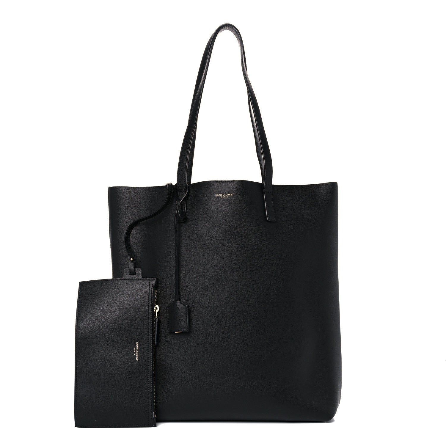 Saint Laurent Calfskin Medium Shopping Tote Black 1 of 13