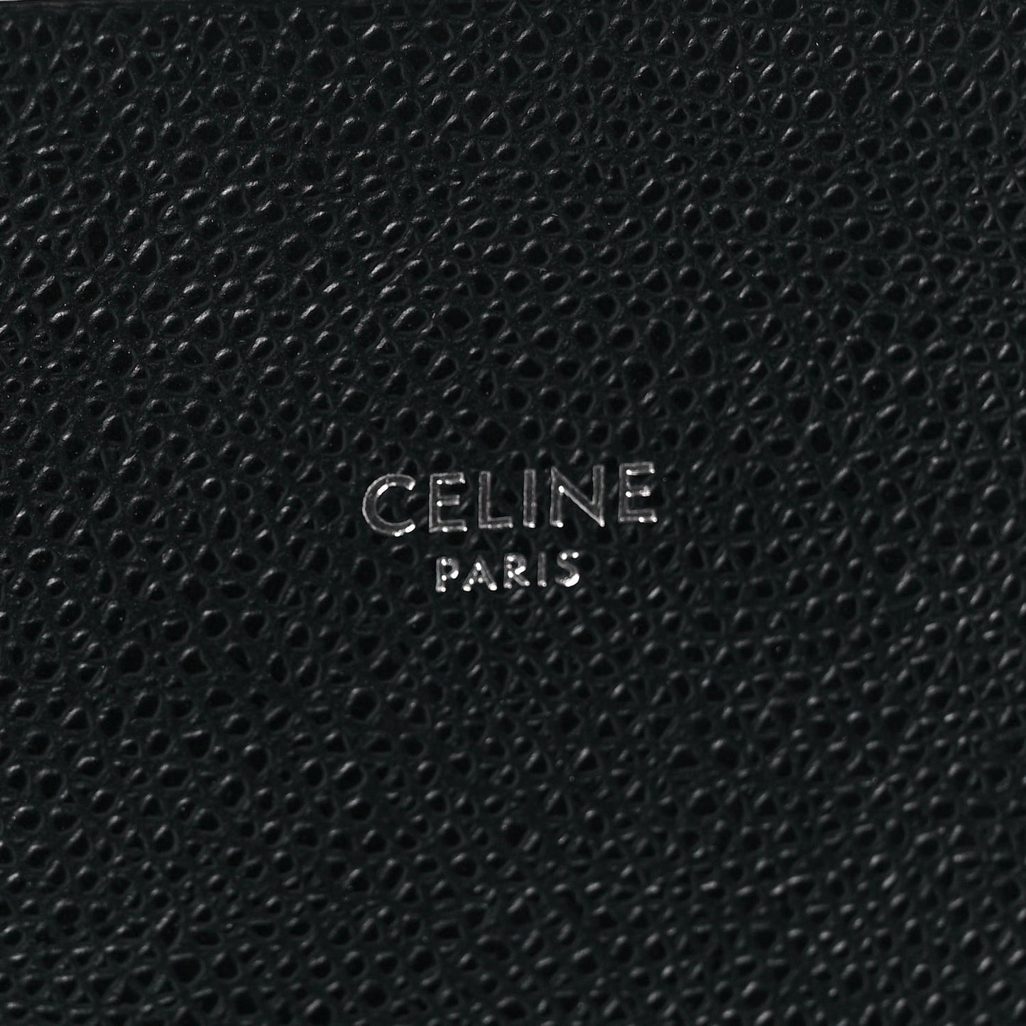 Grained Calfskin Small Vertical Cabas Black