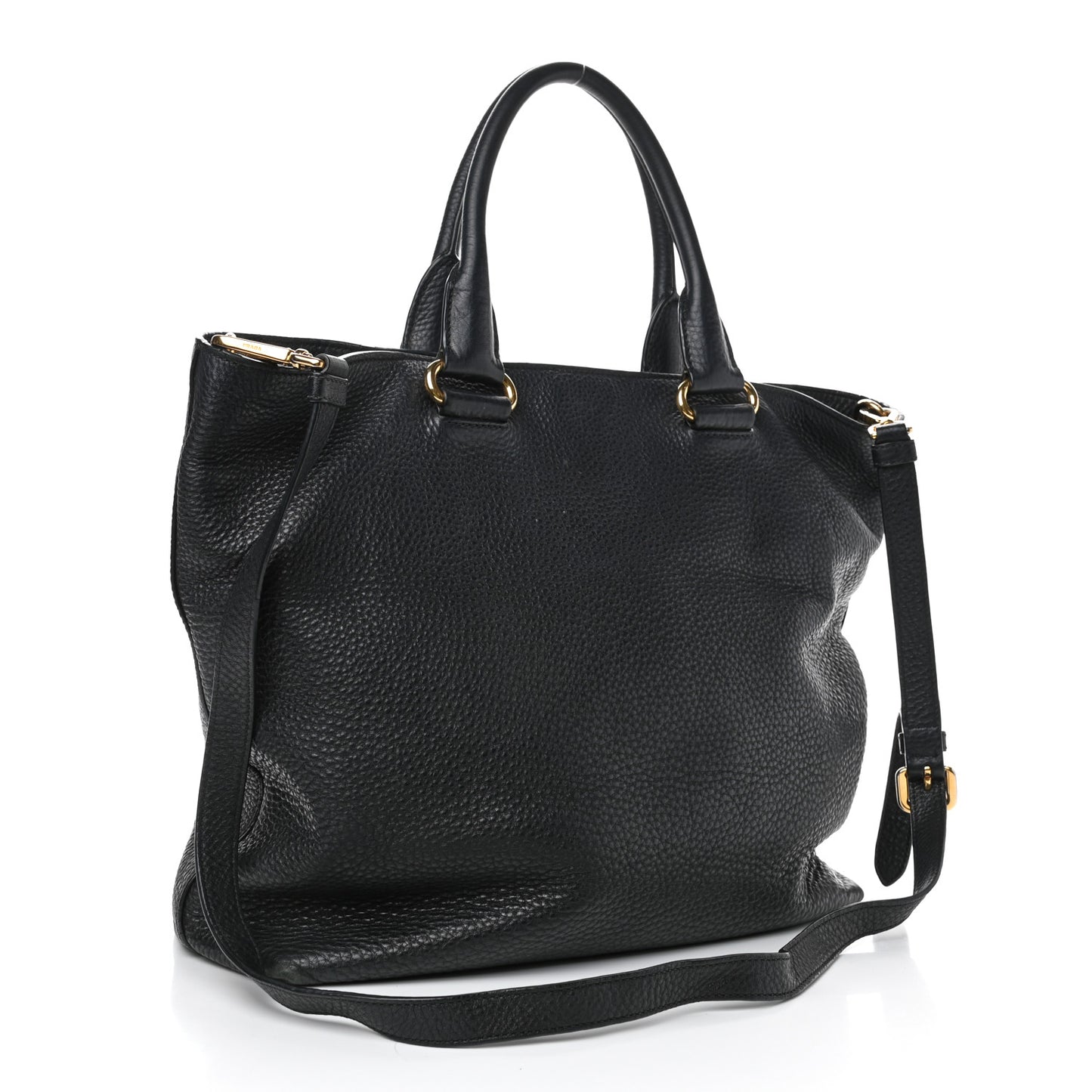 Vitello Daino Tote Black