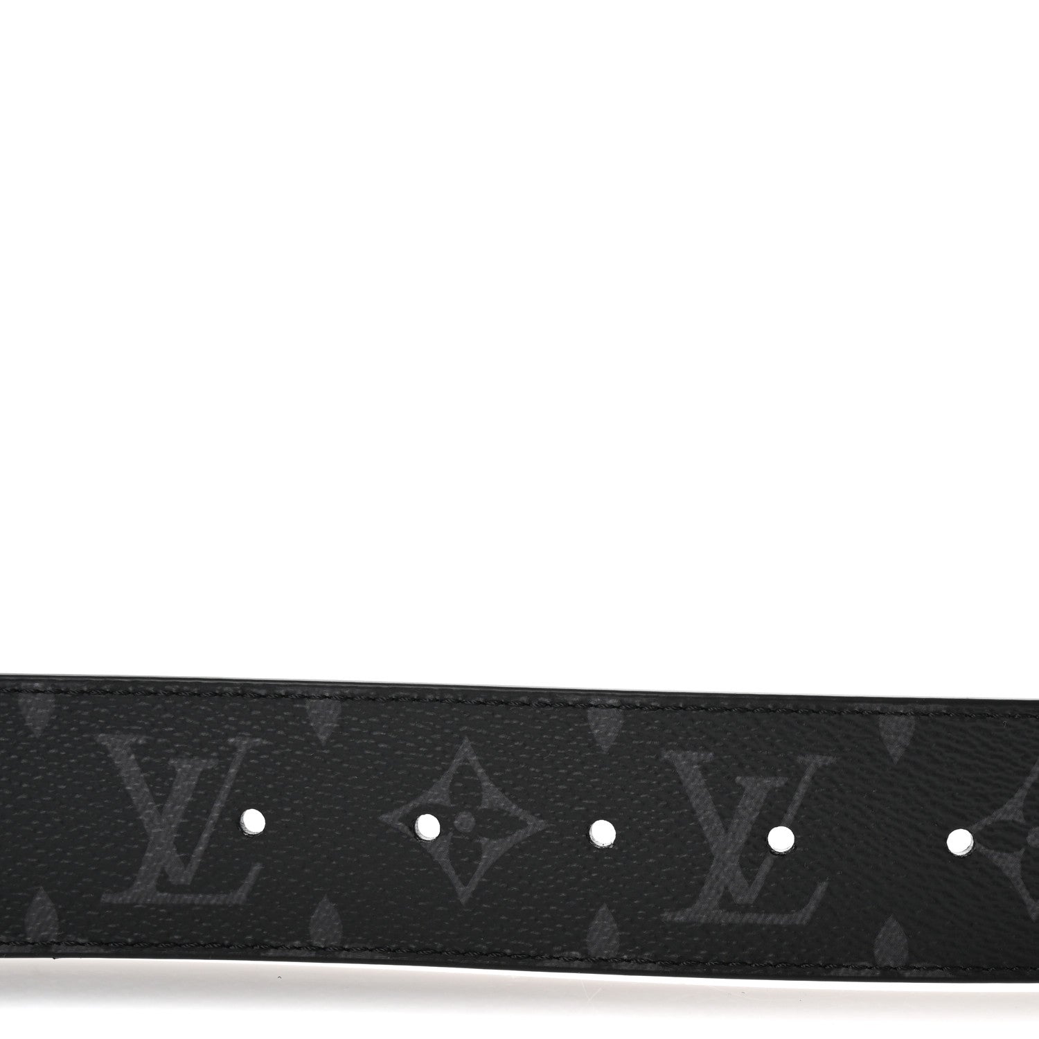 Louis Vuitton Monogram Eclipse Taigarama 40mm LV Initiales Reversible Belt 95 38 Black 3 of 6