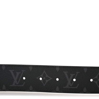 Louis Vuitton Monogram Eclipse Taigarama 40mm LV Initiales Reversible Belt 95 38 Black 3 of 6