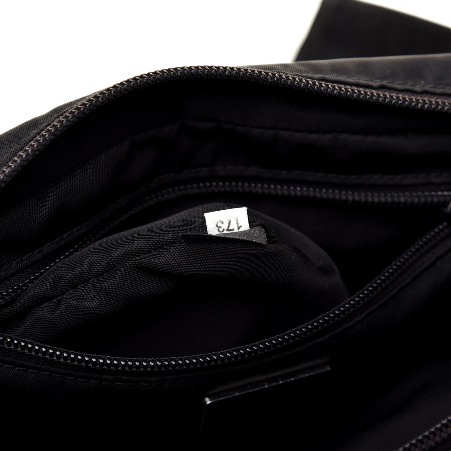 Tessuto Nylon Saffiano Belt Bag Nero Black