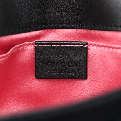 Gucci Velvet Matelasse Mini GG Marmont Shoulder Bag Black 6 of 13