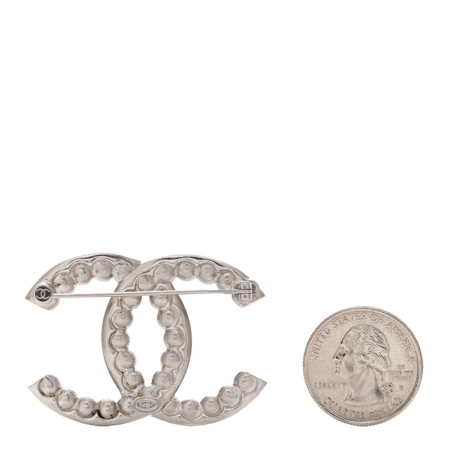 Pearl Crystal Bright Young Things CC Brooch Silver