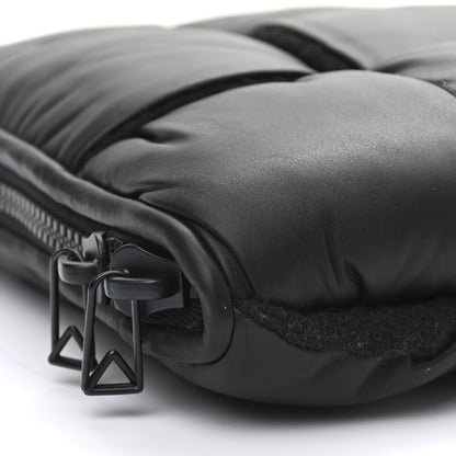 Bottega Veneta Calfskin Maxi Intrecciato Puffy Laptop Pouch Black 6 of 7