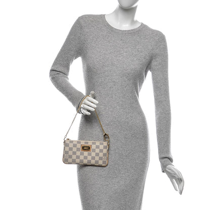 Louis Vuitton Damier Azur Pochette Milla MM 2 of 6