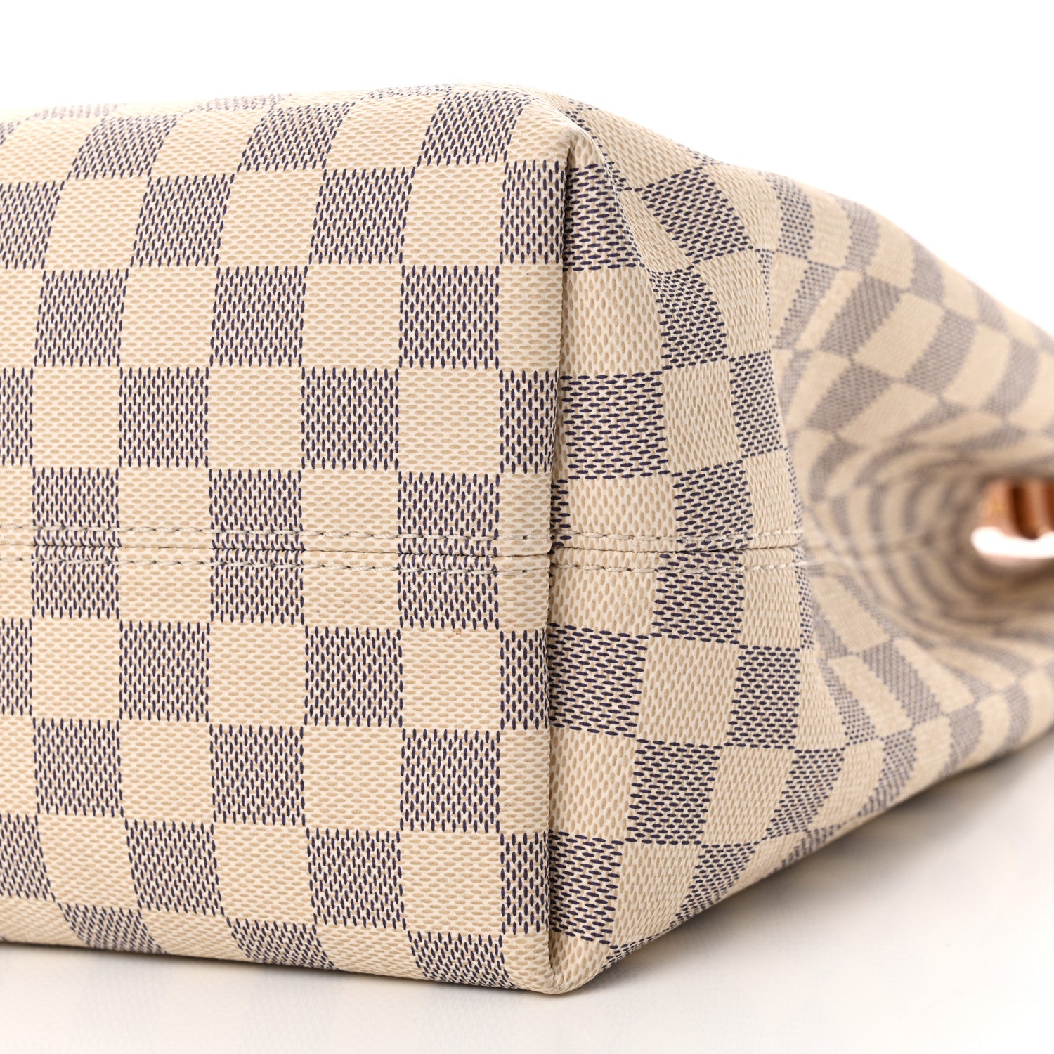 Louis Vuitton Damier Azur Graceful MM Rose Ballerine 9 of 13