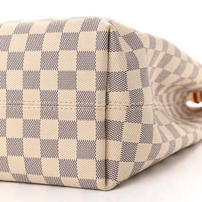 Louis Vuitton Damier Azur Graceful MM Rose Ballerine 9 of 13