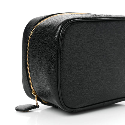 Chanel Caviar CC Vanity Cosmetic Case Black 9 of 10