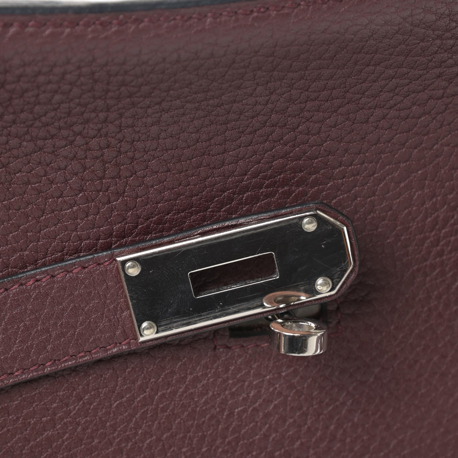 Hermes Taurillon Clemence Jypsiere 34 Prune 13 of 13