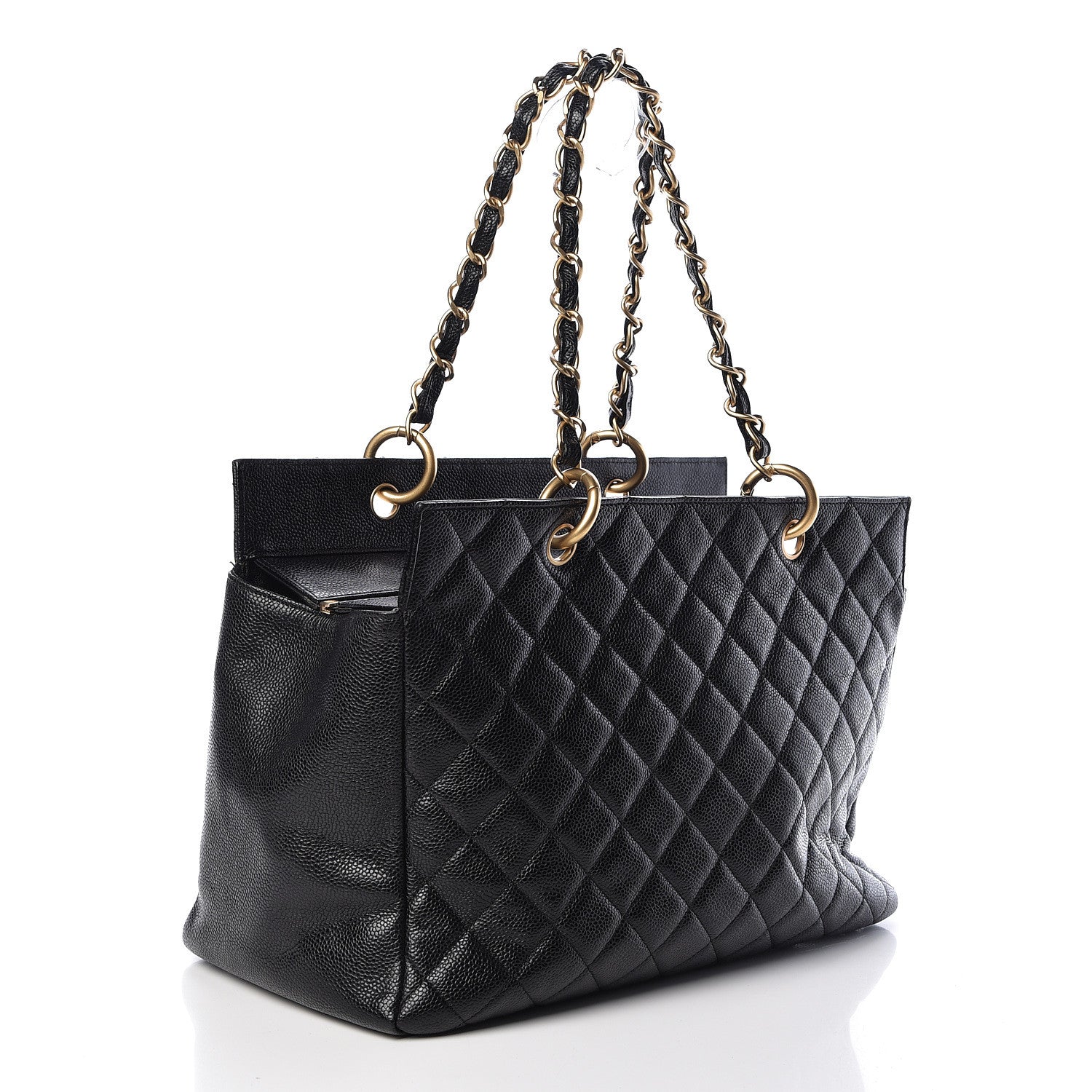 Chanel Caviar Quilted Grand Timeless Tote GTT Black 3 of 12