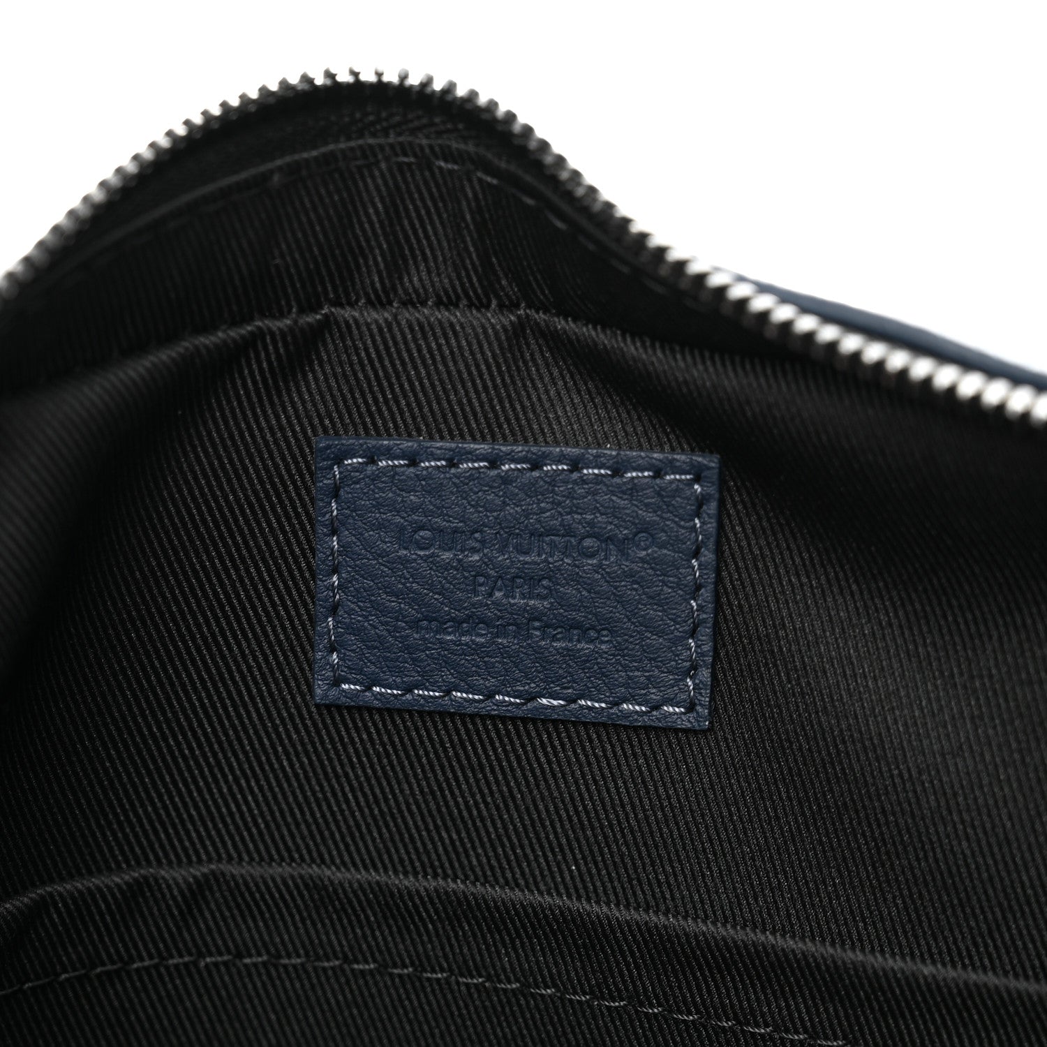 Louis Vuitton Calfskin Monogram Shadow Trio Messenger Navy 6 of 9