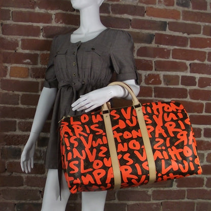 Louis Vuitton Monogram Graffiti Keepall 50 Orange 2 of 10