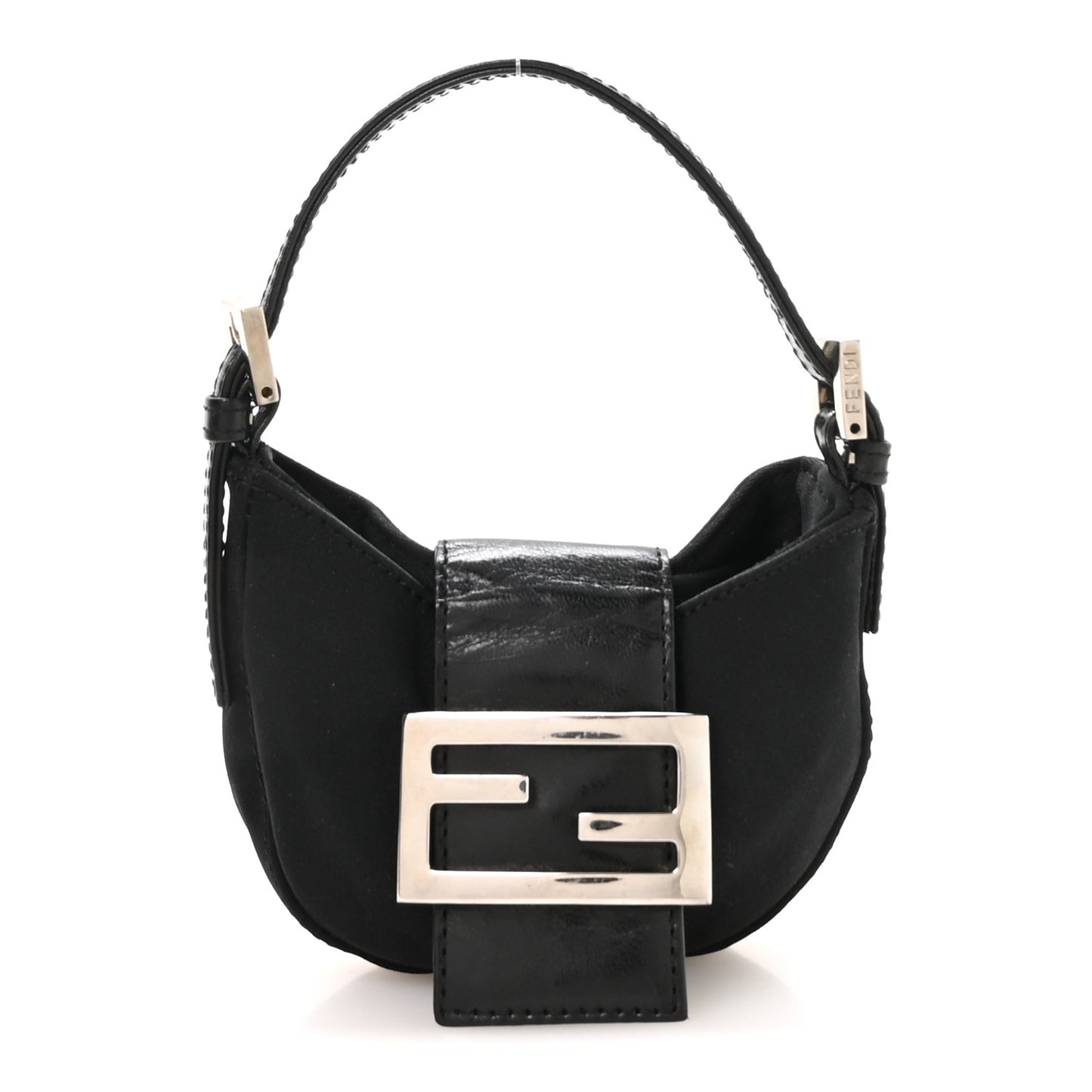 Neoprene Mini Half Moon Baguette  Black