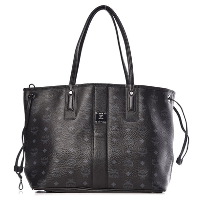MCM Visetos Medium Liz Reversible Shopper Tote Black 1 of 14