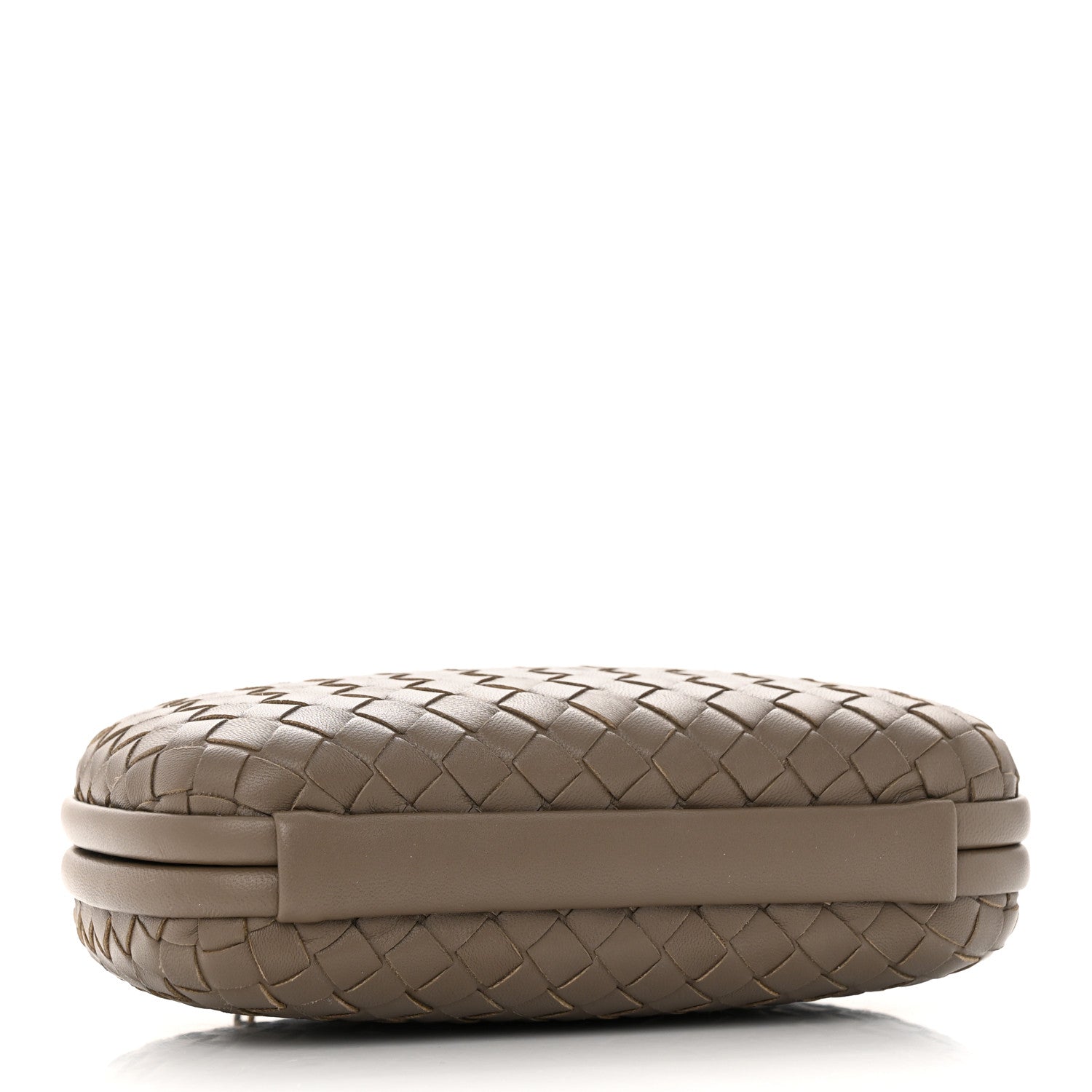 Bottega Veneta Nappa Intrecciato Chain Knot Clutch Steel 4 of 13