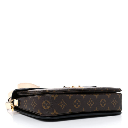 Louis Vuitton Monogram Braided Pochette Metis Creme Beige 3 of 9