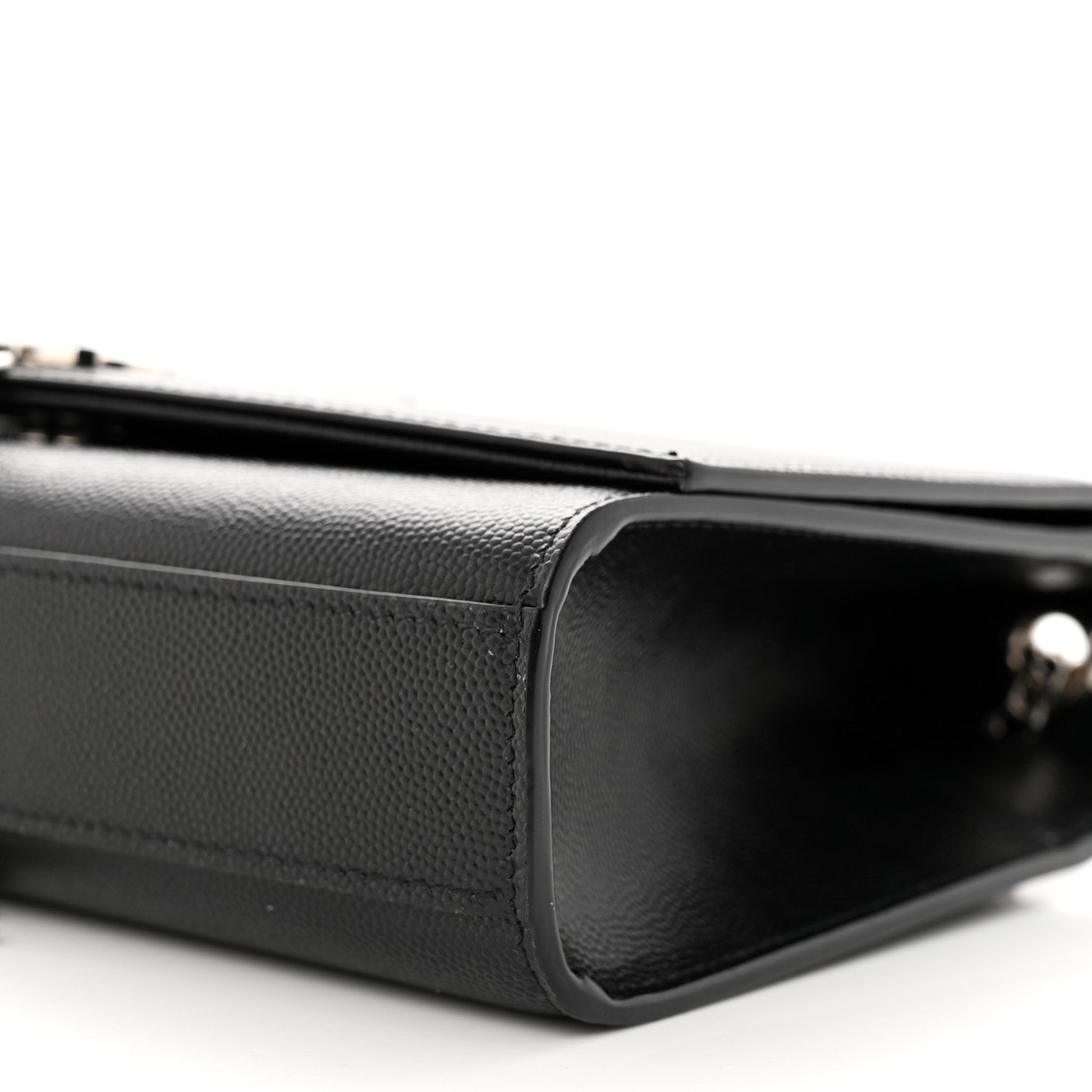 Saint Laurent Smooth Calfskin Medium Classic Monogram Kate Tassel Satchel Black 10 of 11