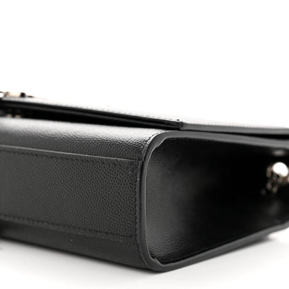 Saint Laurent Smooth Calfskin Medium Classic Monogram Kate Tassel Satchel Black 10 of 11
