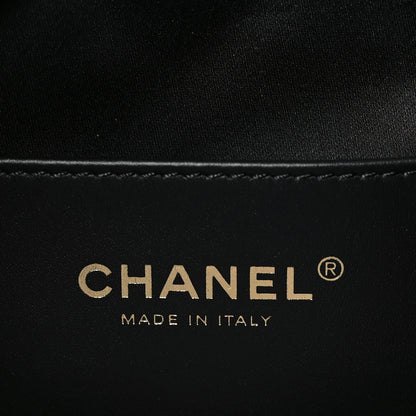 Chanel Washed Denim Quilted Medium Chanel 25 Handbag Black 7 of 12