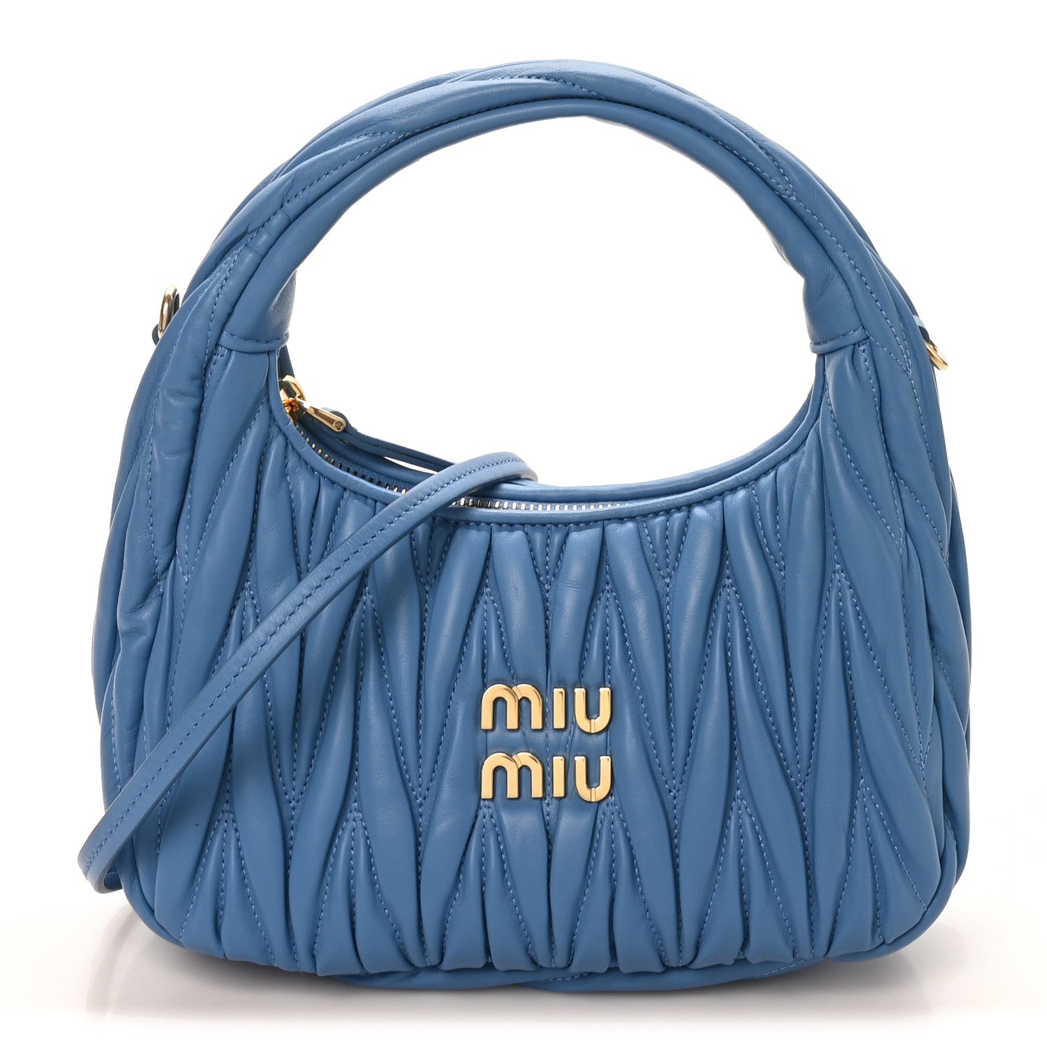 Miu Miu Nappa Matelasse Small Wander Hobo  Onda 1 of 10