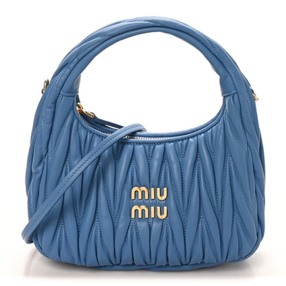 Miu Miu Nappa Matelasse Small Wander Hobo  Onda 1 of 10