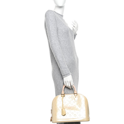 Louis Vuitton Vernis Alma PM Blanc Corail 3 of 13