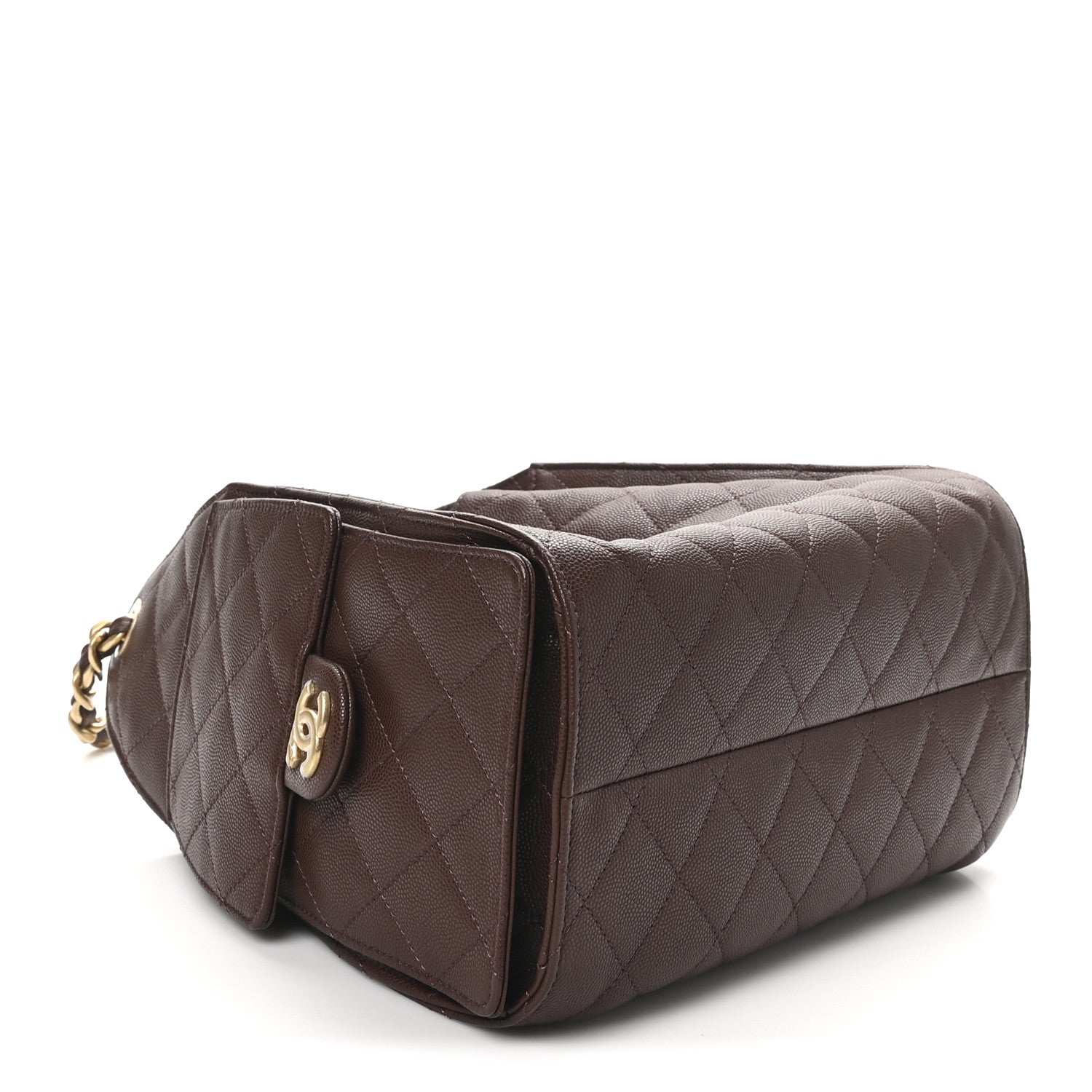 Chanel Caviar Quilted Small Chanel 25 Handbag Dark Brown 4 of 11