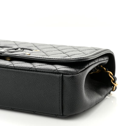 Chanel Caviar Quilted Medium CC Filigree Flap Black 10 of 12