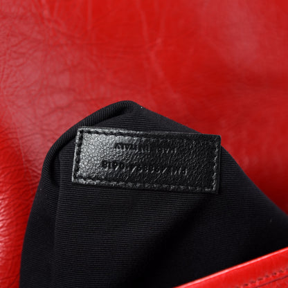 Saint Laurent Crinkled Calfskin Matelasse Monogram Medium Niki Chain Satchel Rouge Eros 11 of 12