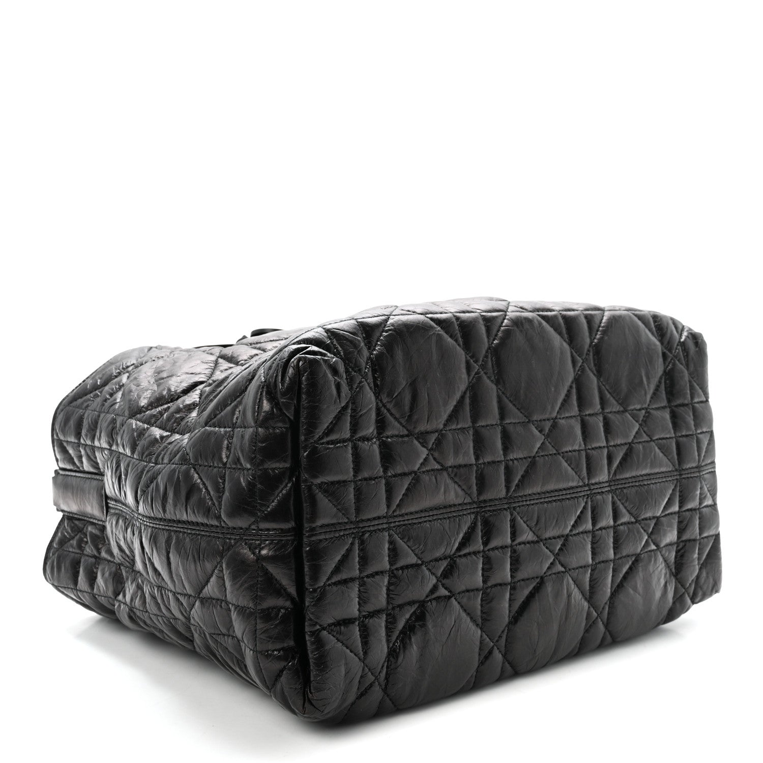 Christian Dior Crinkled Calfskin Macrocannage Medium Toujours Black 5 of 10