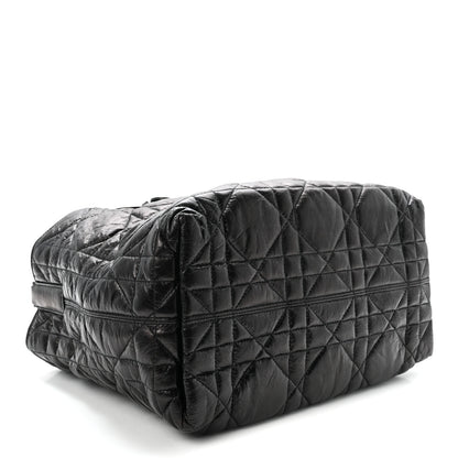 Christian Dior Crinkled Calfskin Macrocannage Medium Toujours Black 5 of 10