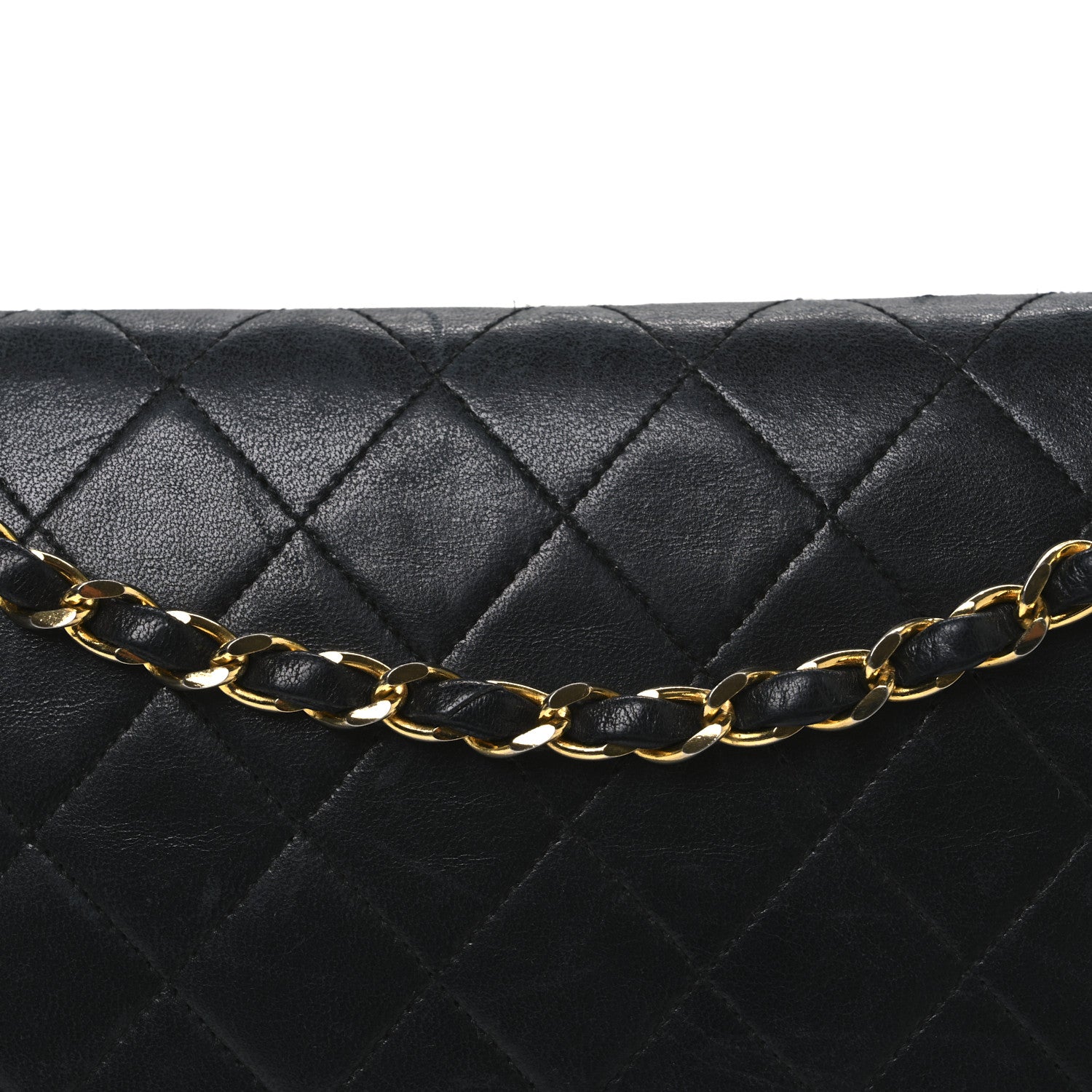 Chanel Lambskin Quilted Medium Double Flap Black 9 of 14
