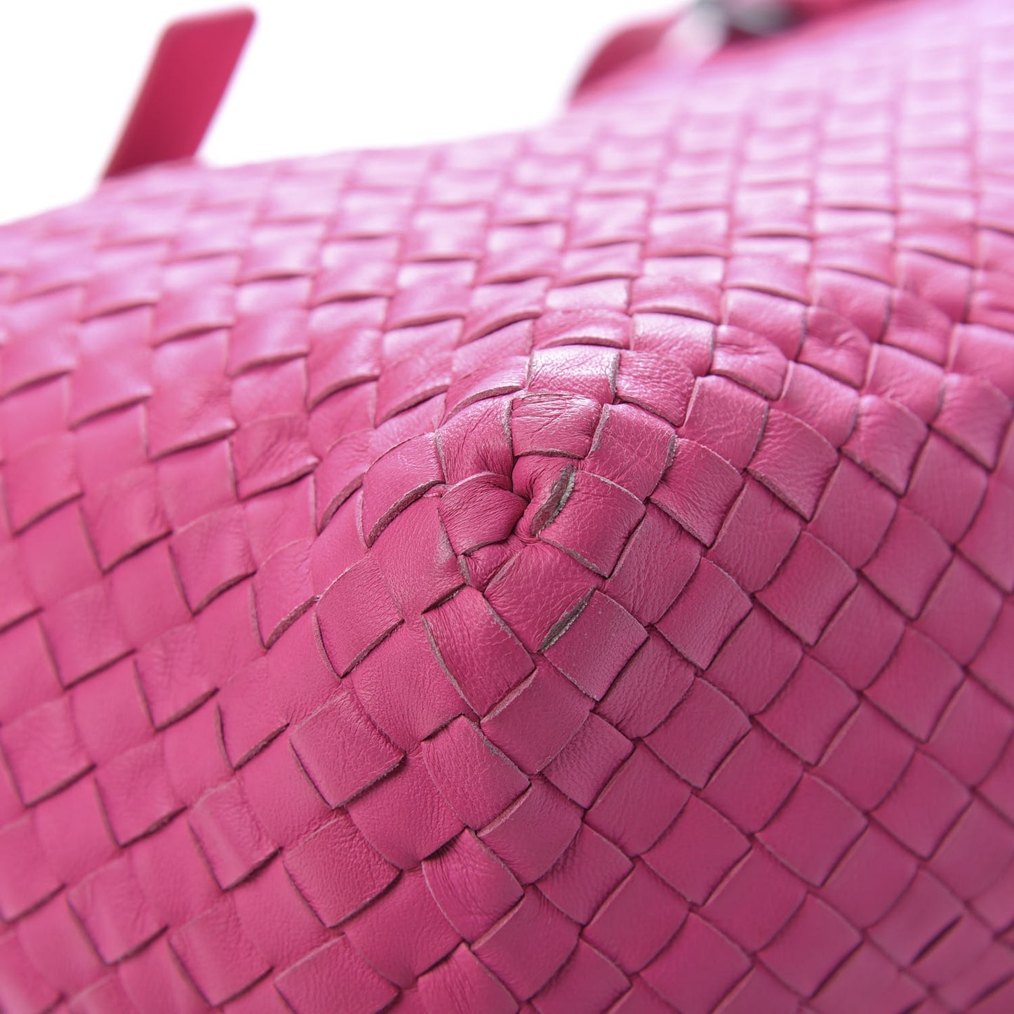 Nappa Intrecciato Large Seamless Tote Fuchsia