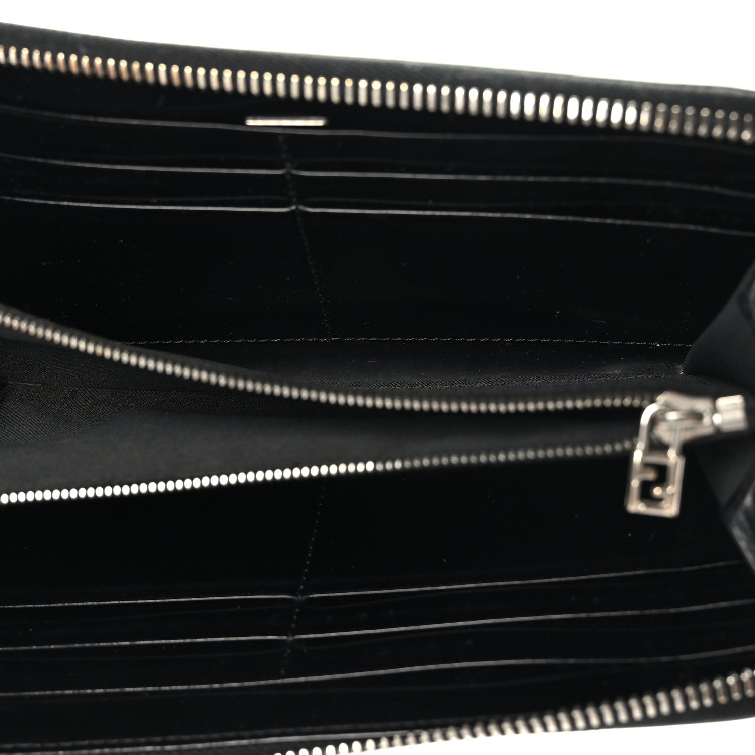 Fendi FF Embossed Zip Around Wallet Black 6 of 8